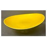 Set of 2 Vintage Redwing Pottery Bowls Yellow and Green 8.5 Inch