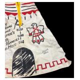 Vintage Teepee Shaped Hanky and Pantyhose Laundry Bag