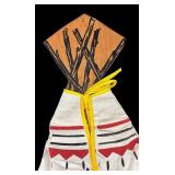 Vintage Teepee Shaped Hanky and Pantyhose Laundry Bag