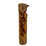 Gatlinburg Wooden Tree Spirit Carving by C. Howard