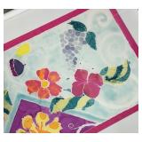 Framed Colorful Hand Dyed Floral Tapestry by LB