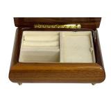 Inlaid Wood Musical Jewelry Box