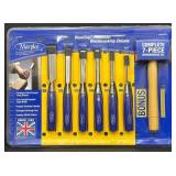 Marples Blue Chip 6-Piece Woodworking Chisel Set with Bonus Mallet