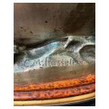 C. M. Russell Signed Bronze Sculpture Girl on Boat