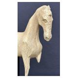 Restoration Hardware Cheval Horse Small Sculpture on Black Base