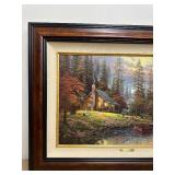 Thomas Kinkade A Peaceful Retreat Framed Canvas Signed Limited Edition Gallery Print
