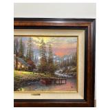 Thomas Kinkade A Peaceful Retreat Framed Canvas Signed Limited Edition Gallery Print