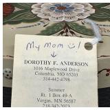 Scandinavian Folk Art Painted Kurbits Box by Dorothy F. Anderson, 1988