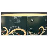 Scandinavian Folk Art Painted Kurbits Box by Dorothy F. Anderson, 1988