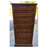 Vintage Ethan Allen 7-Drawer Tall Wood Lingerie Chest
