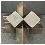 Abstract Geometric Zinc Sculpture - An Unique Architectural Accessory.