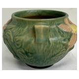 Vintage Roseville Pottery Clematis Green Jardiniere 667-4, Circa 1944