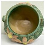 Vintage Roseville Pottery Clematis Green Jardiniere 667-4, Circa 1944