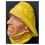 Pair of Bossons England Chalkware Characters-Coxswain & Fisherman Busts