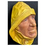 Pair of Bossons England Chalkware Characters-Coxswain & Fisherman Busts