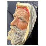 Pair of Vintage Bossons Chalkware Wall Head Plaques