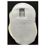 Pair of Vintage Bossons Chalkware Wall Head Plaques