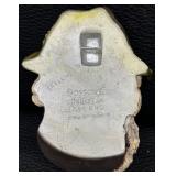 Pair of Vintage Bossons Chalkware Wall Head Plaques