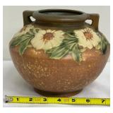 Roseville Pottery Dahlrose Vase with Raised Floral Design - 1920-1928