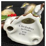 Andrea by Sadek Chickadees Porcelain Figurine 1983