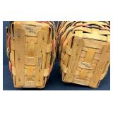 Longaberger Easter Basket Set with Liners and Serving Tray Liner