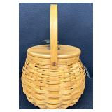 Longaberger Pumpkin Patch Basket with Lid, Fall Liners, and Accessories