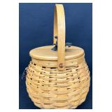 Longaberger Pumpkin Patch Basket with Lid, Fall Liners, and Accessories