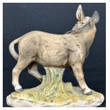 Vintage Hand-Painted Ceramic Donkey Figurine, Made in Japan