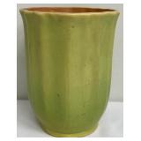Roseville Pottery Green Glazed Ribbed Plant Pot - 80-6