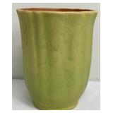 Roseville Pottery Green Glazed Ribbed Plant Pot - 80-6
