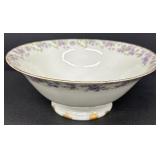 7-Piece Antique PM Bavaria Floral Porcelain Serving Set with Covered Bowls and Gravy Boat