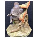 Andrea by Sadek Robin Porcelain Figurine with Flowers