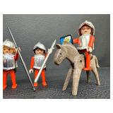 1974 Geobra Playmobil Medieval Knights Figure Set with Accessories