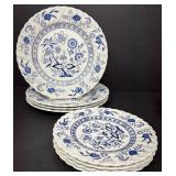 Blue Nordic and Johnson Brothers English Ironstone Dinnerware Set, 28 Pieces