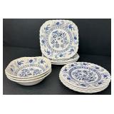 Blue Nordic and Johnson Brothers English Ironstone Dinnerware Set, 28 Pieces