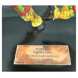 Horse of a Different Color Moroccan Mosaic- #20306 - Arabian Horse Figurine with Box and Tag