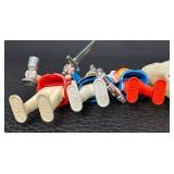 Set of 9 Vintage Playmobil Knights, Ghost, and Medieval Figures