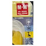 Holmes Workwear Goatskin Winter Leather Gloves Size Medium - Two Pairs