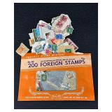 Collection of US and Foreign Postage Stamp Albums with Loose Stamps