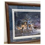 Terry Redlin Signed Limited Edition Framed Print Winter Wonderland