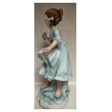 Andrea by Sadek Porcelain Figurine Girl in Blue Dress