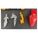 Vintage 1993 Milton Bradley Power Gladiators RC Robots with Accessories