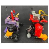 Vintage 1993 Milton Bradley Power Gladiators RC Robots with Accessories