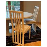 Vintage Contemporary Dining Table with 4 Chairs