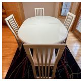 Vintage Contemporary Dining Table with 4 Chairs