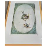 Framed 1973 Klabunde Signed Limited Edition Print 26/75 Wall Art 27" x 19"