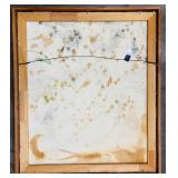 Armando Rivero Signed Canvas Painting 1995 Framed 35 x 30 Inch Wall Art