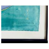 Framed Colorful Tapestry Wall Art by LB, 22 x 22.75 in