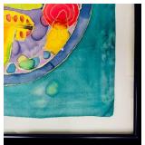 Framed Colorful Tapestry Wall Art by LB, 22 x 22.75 in