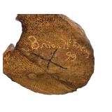 Brion 1999 Hand-Carved Wooden Bear Sculpture, 8.5 Inches Tall